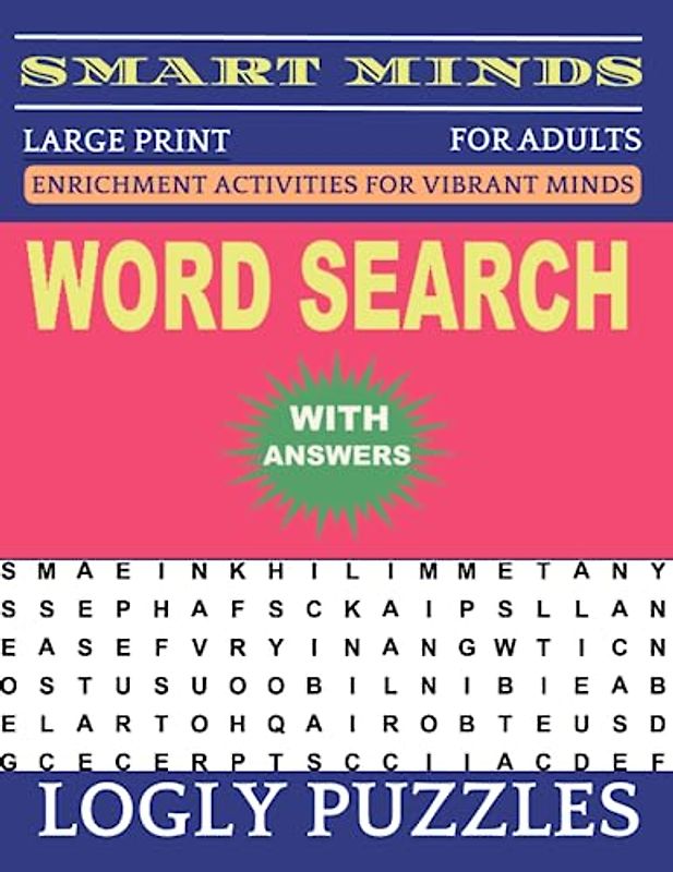 Word Search Book Large Print for Adults: 2400+ words New Fun and Relaxing Puzzles Book for Adults & Seniors with Answers Key