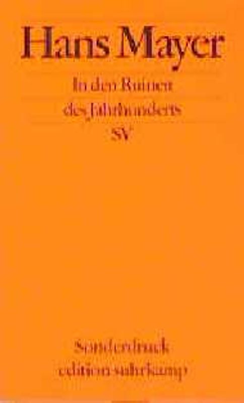 In den Ruinen des Jahrhunderts