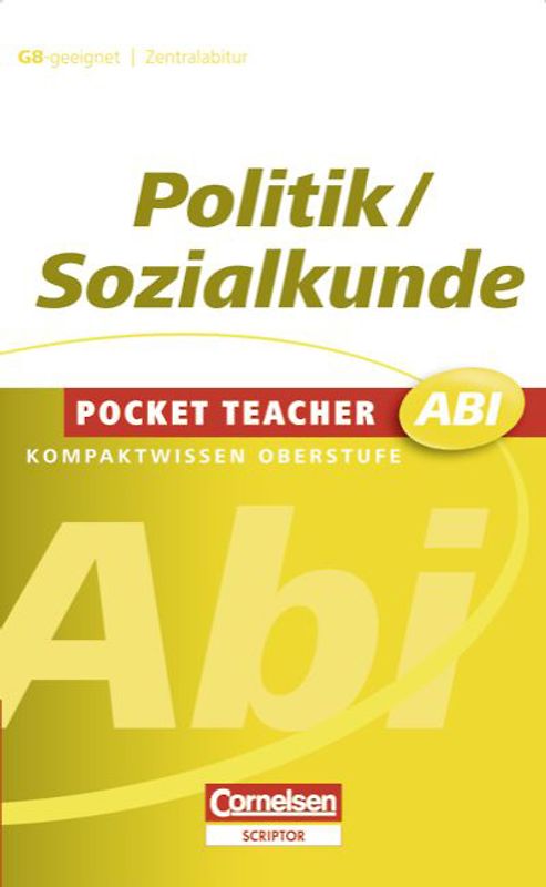 Pocket Teacher Abi. Sekundarstufe II - Neubearbeitung / Politik/Sozialkunde