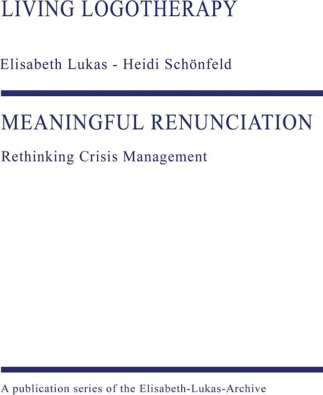 MEANINGFUL RENUNCIATION