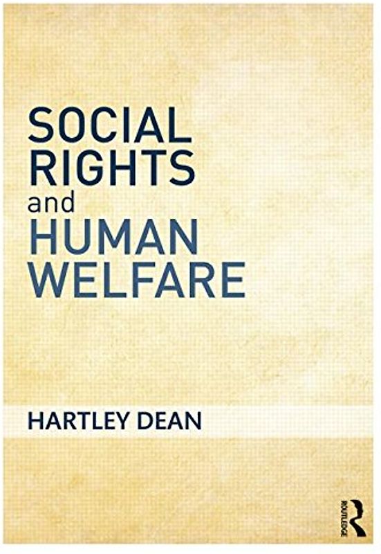 Social Rights and Human Welfare - Dean, Hartley