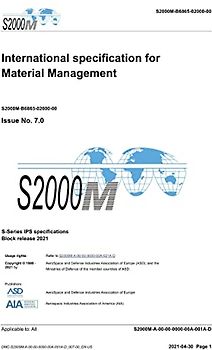 S2000M, International specification for Material Management, Issue 7.0: S-Series 2021 Block Release