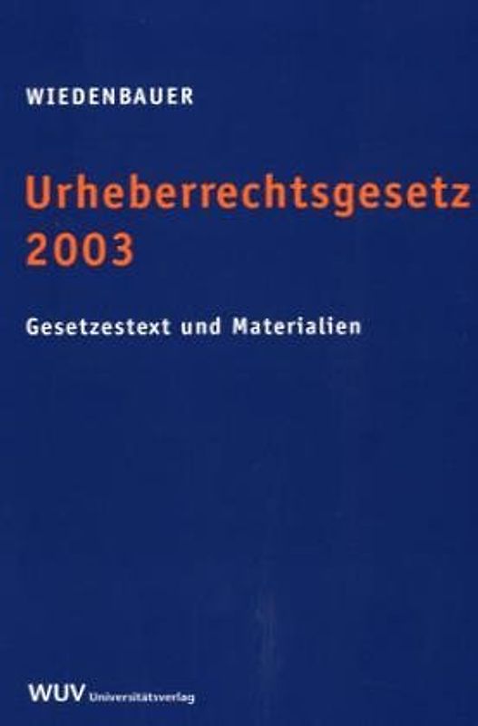 Urheberrechtsgesetz 2003