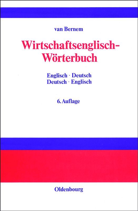 Wirtschaftsenglisch-Wörterbuch