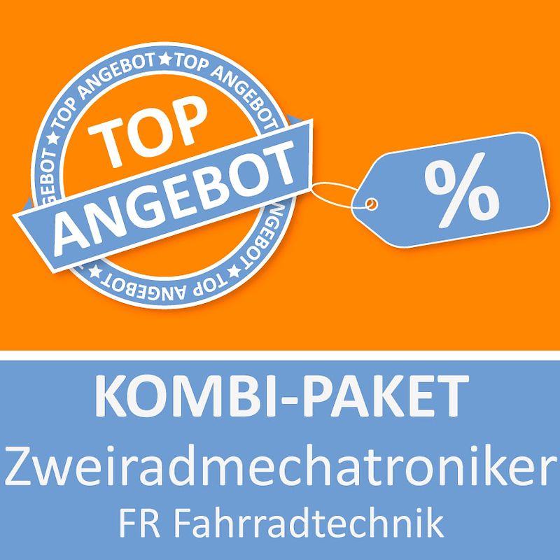 Kombi-Paket Zweiradmechatroniker FR Fahrradtechnik Lernkarten