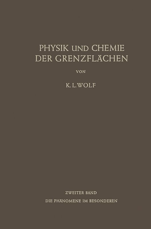 Physik und Chemie der Grenzflächen