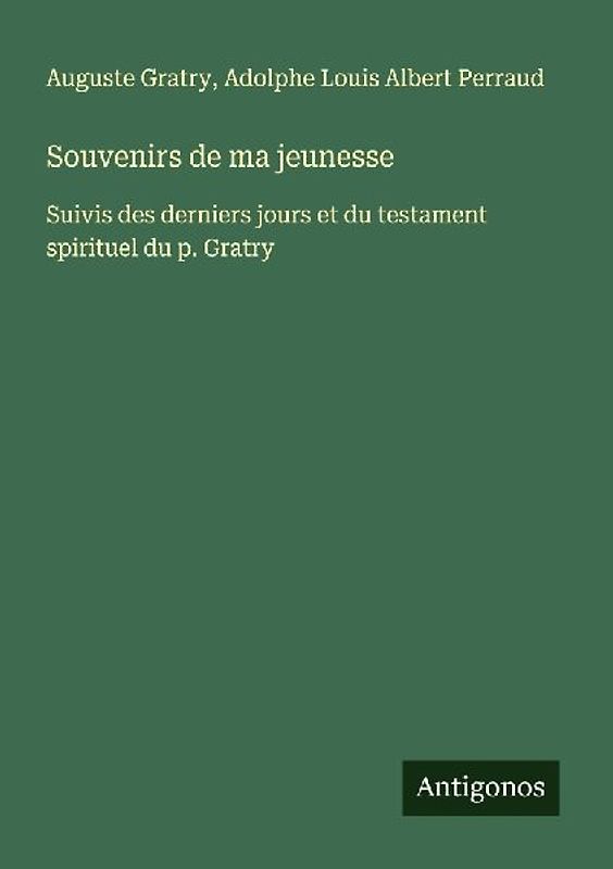 Souvenirs de ma jeunesse