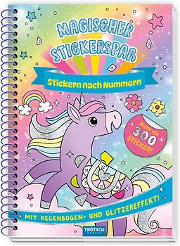 Trötsch Beschäftigungsbuch Stickerbuch Magischer Stickerspaß