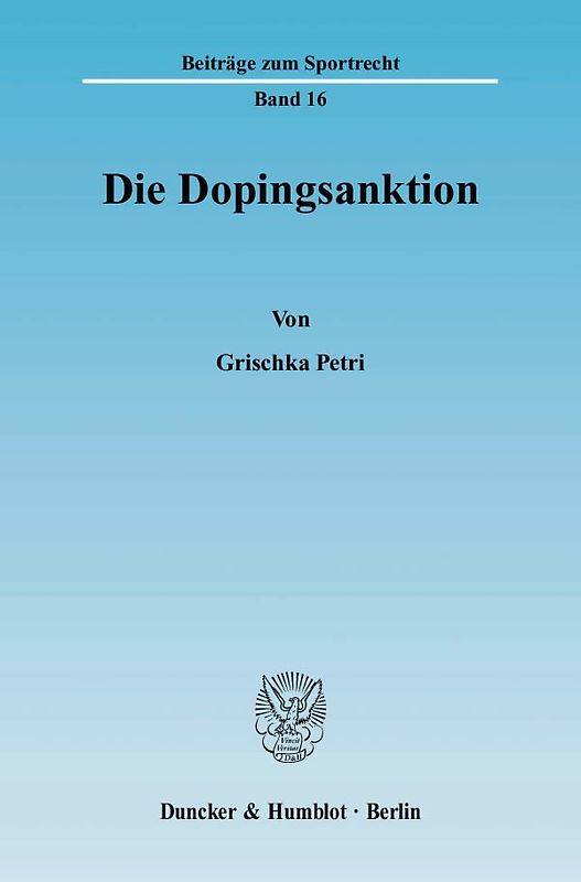 Die Dopingsanktion.