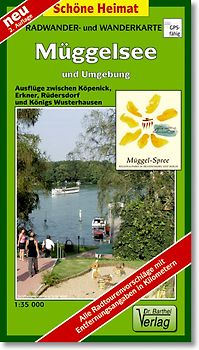 Radwander- und Wanderkarte Müggelsee und Umgebung