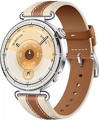 Image of Huawei Watch GT 6 41 mm roestvrijstalen kast zilver met leren bandje bruin (Refurbished)