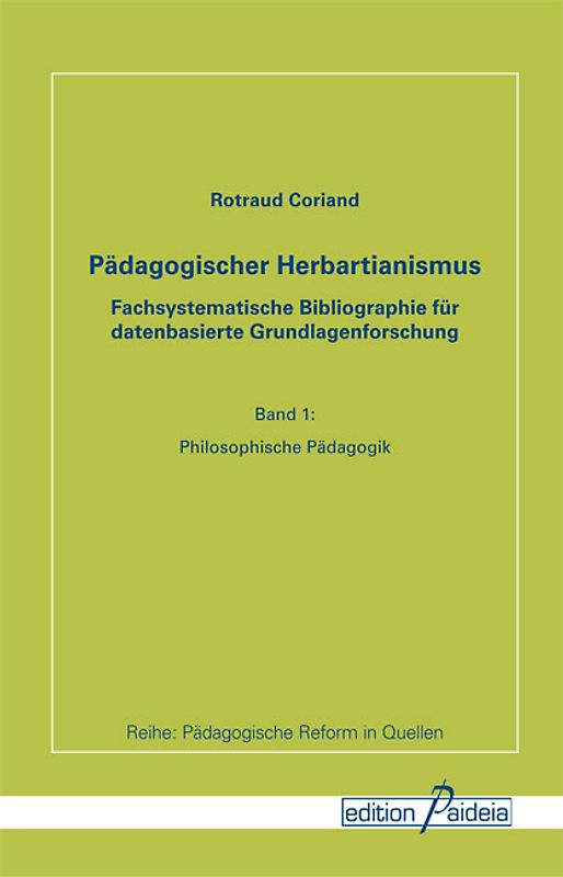 Pädagogischer Herbartianismus I