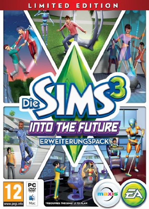 Die Sims 3: Into the Future [Limited Edition, Add-On, Internationale Version] PC Spiele