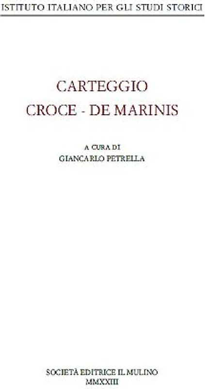 Carteggio Croce-De Marinis