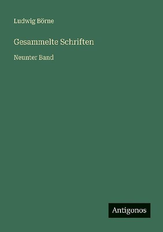 Gesammelte Schriften