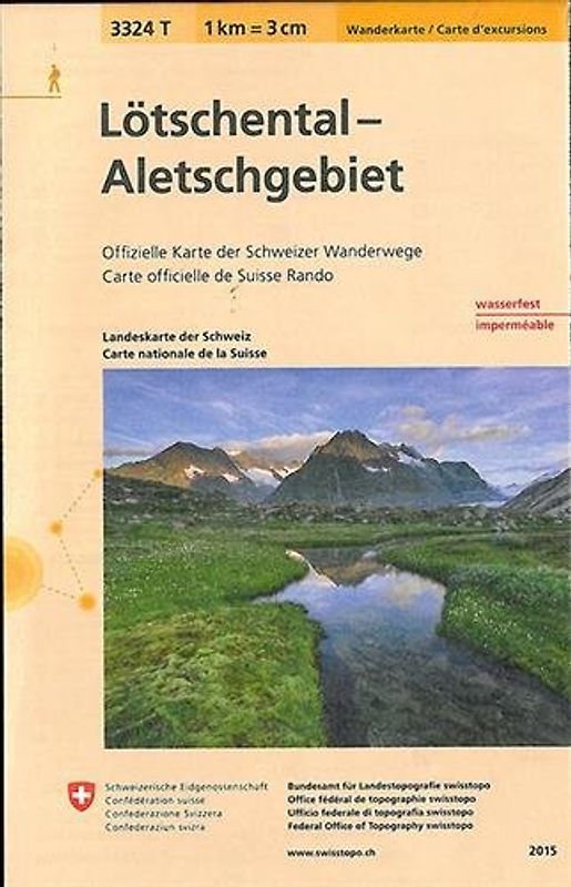 3324T Lötschental - Aletschgebiet Wanderkarte