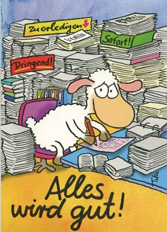Alles wird gut! - Schäfchenposter