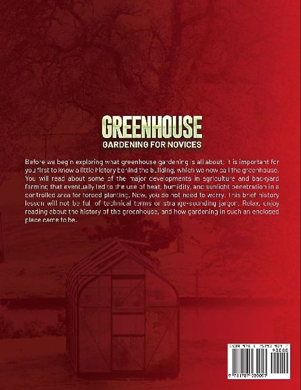 GREENHOUSE GARDENING FOR NOVICES