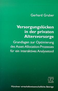 Versorgungslücken in der privaten Altersvorsorge