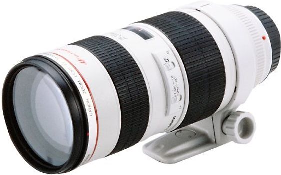 Canon EF 70-200 mm F2.8 L USM 77 mm Filtergewinde (Canon EF Anschluss) weiß