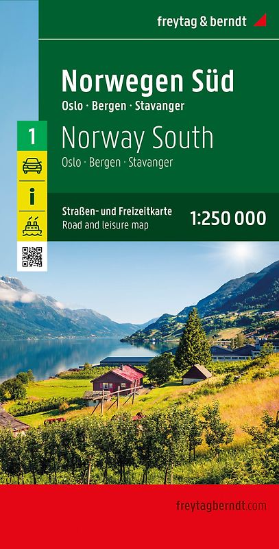 freytag & berndt Straßenkarte Norwegen Süd 1:250.000