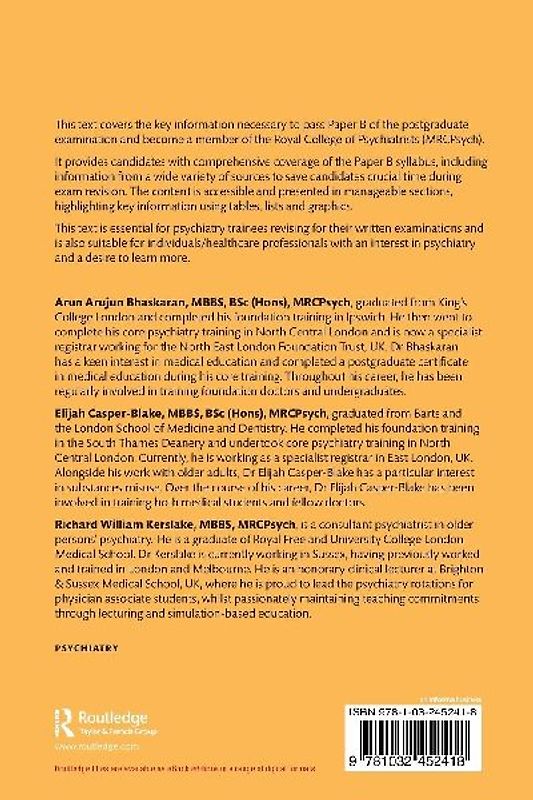 Revision Guide for MRCPsych Paper B