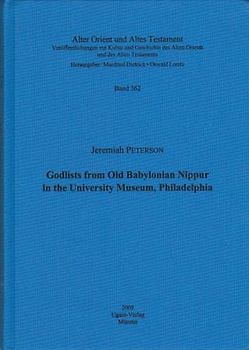 God Lists from Old Babylonian Nippur in the University Museum, Philadelphia