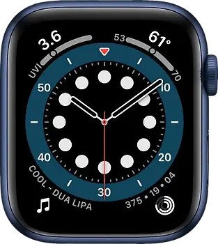 Apple Watch Series 6 40 mm Boîtier aluminium bleu [Wi-Fi]