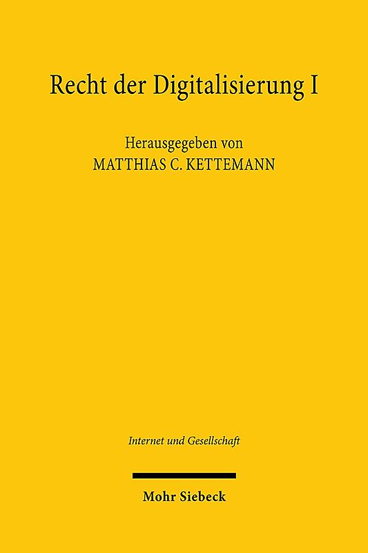 Recht der Digitalisierung I
