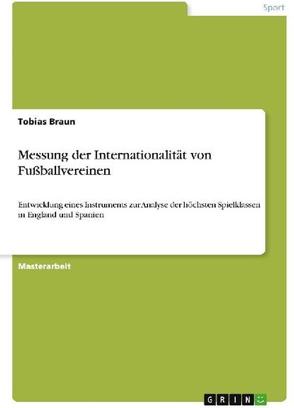 Messung der Internationalität von Fußballvereinen