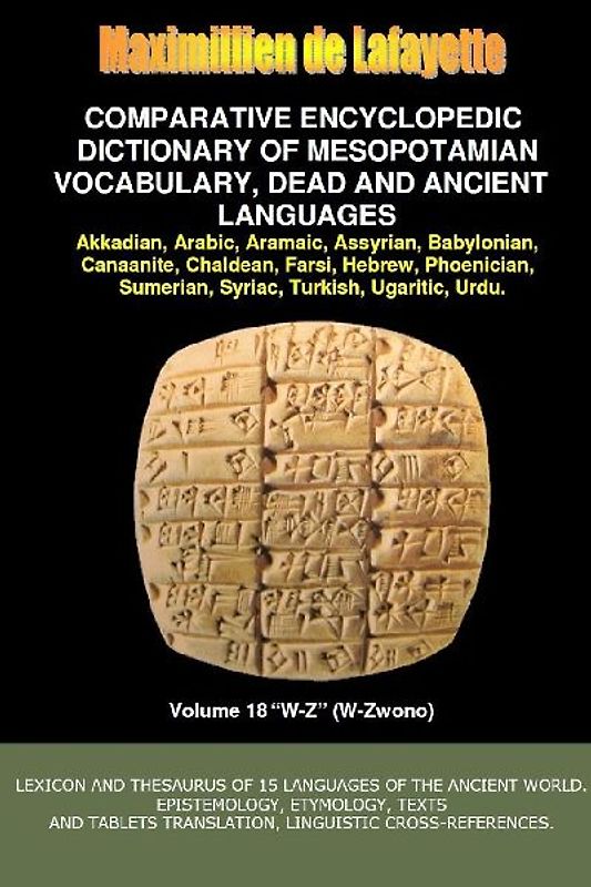 V18.Comparative Encyclopedic Dictionary of Mesopotamian Vocabulary Dead & Ancient Languages