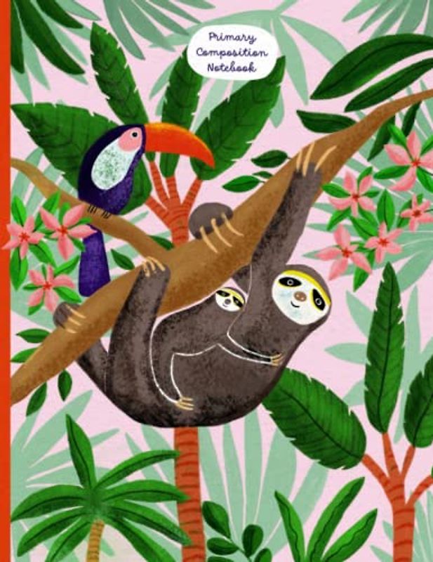 Primary Composition Notebook: Story Paper Pages With Dotted Midline And Picture Space