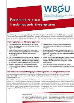Transformation der Energiesysteme