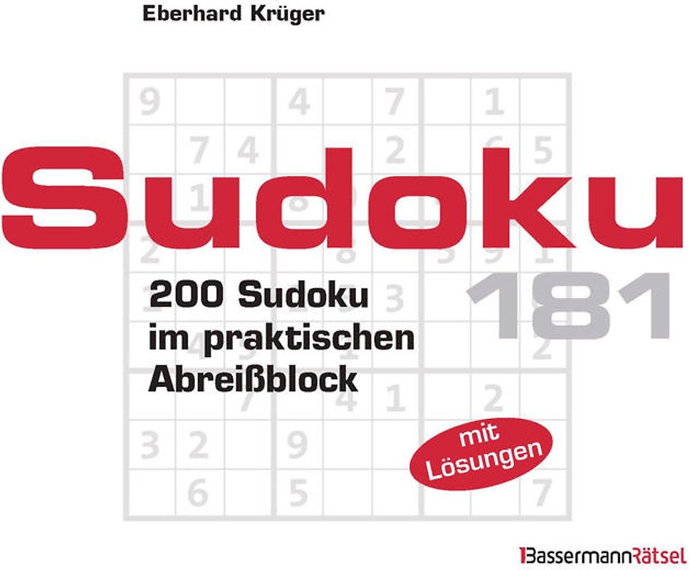 Sudoku Block 181 (5 Exemplare à 2,99 €)