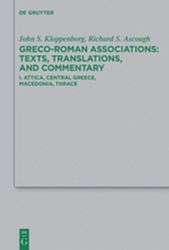 Greco-Roman Associations / Attica, Central Greece, Macedonia, Thrace