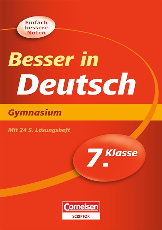 Besser in der Sekundarstufe I - Gymnasium / 7. Schuljahr - Übungsbuch mit separatem Lösungsheft (24 S.)