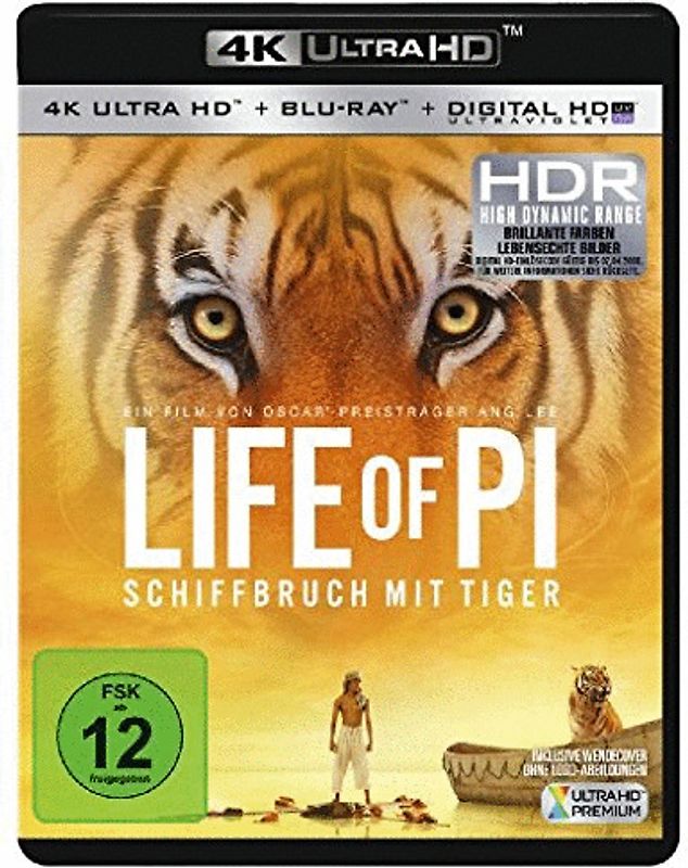 Life of Pi - Schiffbruch mit Tiger [inkl. Blu-ray] 4K Ultra HD Blu-ray