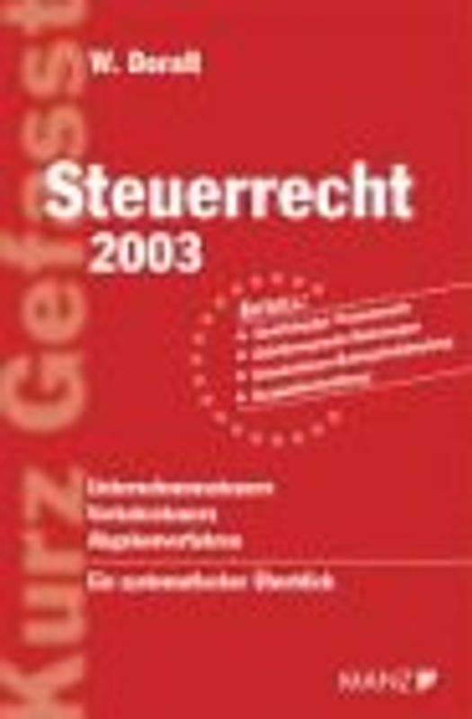 Steuerrecht 2003