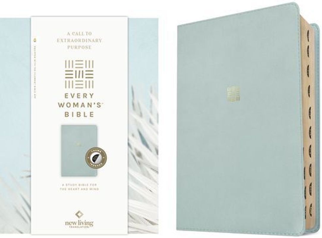 NLT Every Woman's Bible, Filament Enabled (Leatherlike, Sky Blue, Indexed, Red Letter)