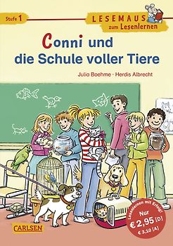 LESEMAUS zum Lesenlernen Stufe 1: Conni und die Schule voller Tiere
