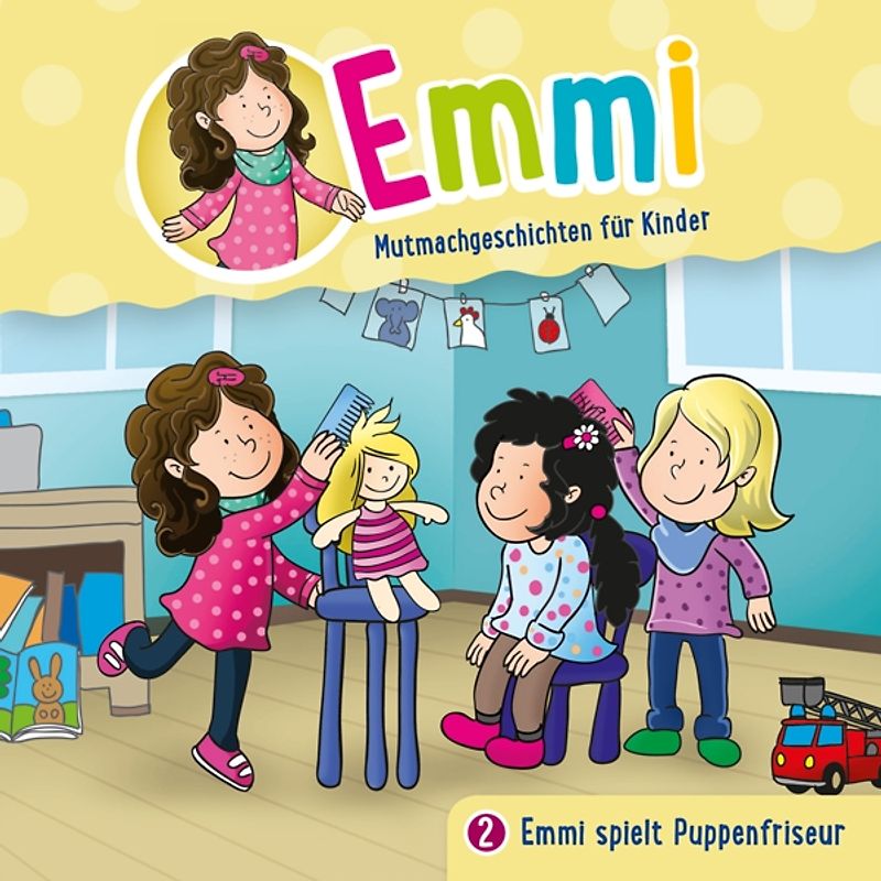 Emmi spielt Puppenfriseur