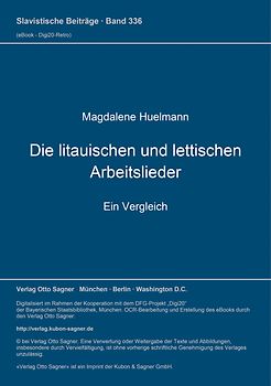 Die litauischen und lettischen Arbeitslieder