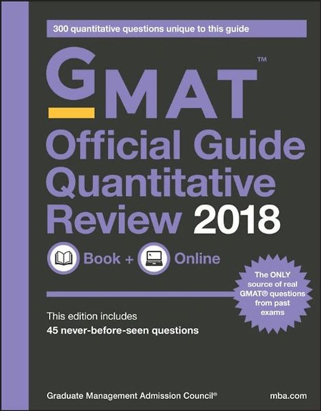 GMAT Official Guide 2018 Quantitative Review: Book + Online