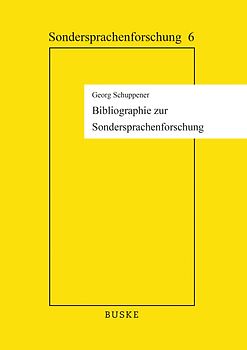 Bibliographie zur Sondersprachenforschung