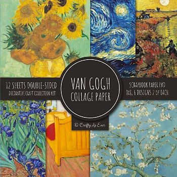Van Gogh Collage Paper for Scrapbooking