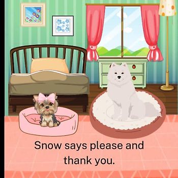 Snow says please and thank you.: Book about manners and being helpful. Young children. Feelings and emotions.
