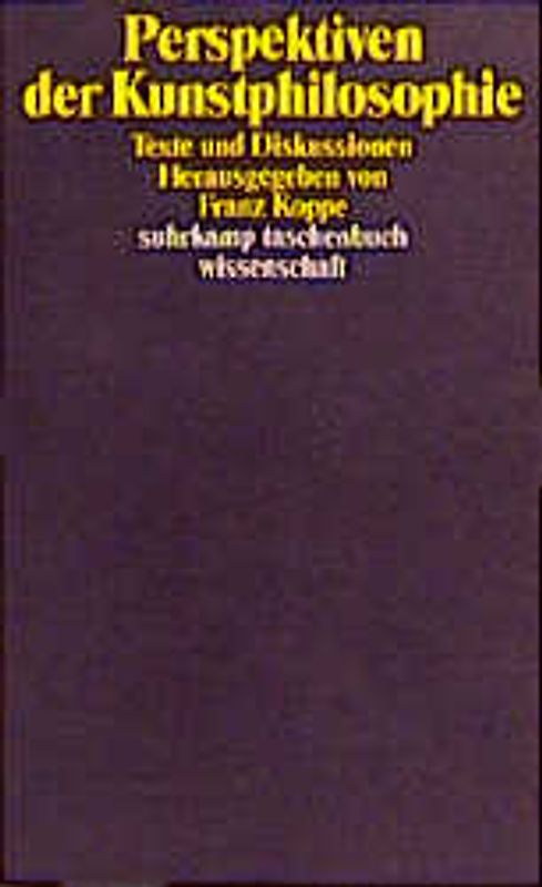 Perspektiven der Kunstphilosophie