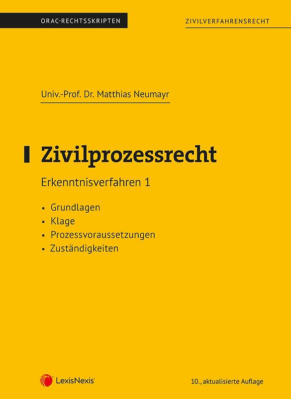 Zivilprozessrecht Erkenntnisverfahren 1 (Skriptum)