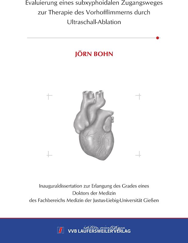 Evaluierung eines subxyphoidalen Zugangsweges zur Therapie des Vorhofflimmerns durch Ultraschall-Ablation