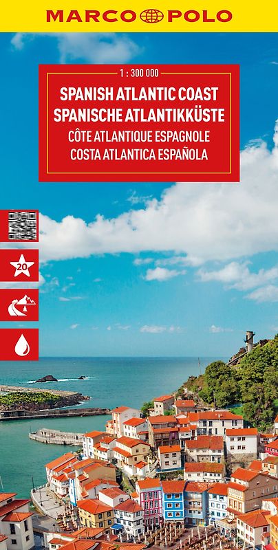 MARCO POLO Reisekarte Spanische Atlantikküste 1:350.000